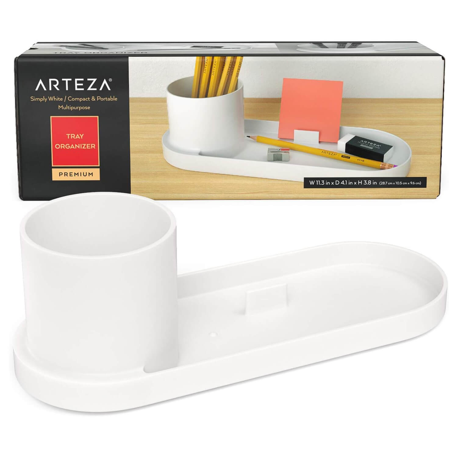 Buy Arteza Tray Organizer Ivory Colour Studio Desk Tidy XS Stock XS