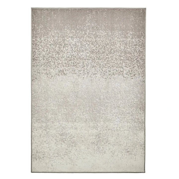Grey ombre design rectangle washable floor rug