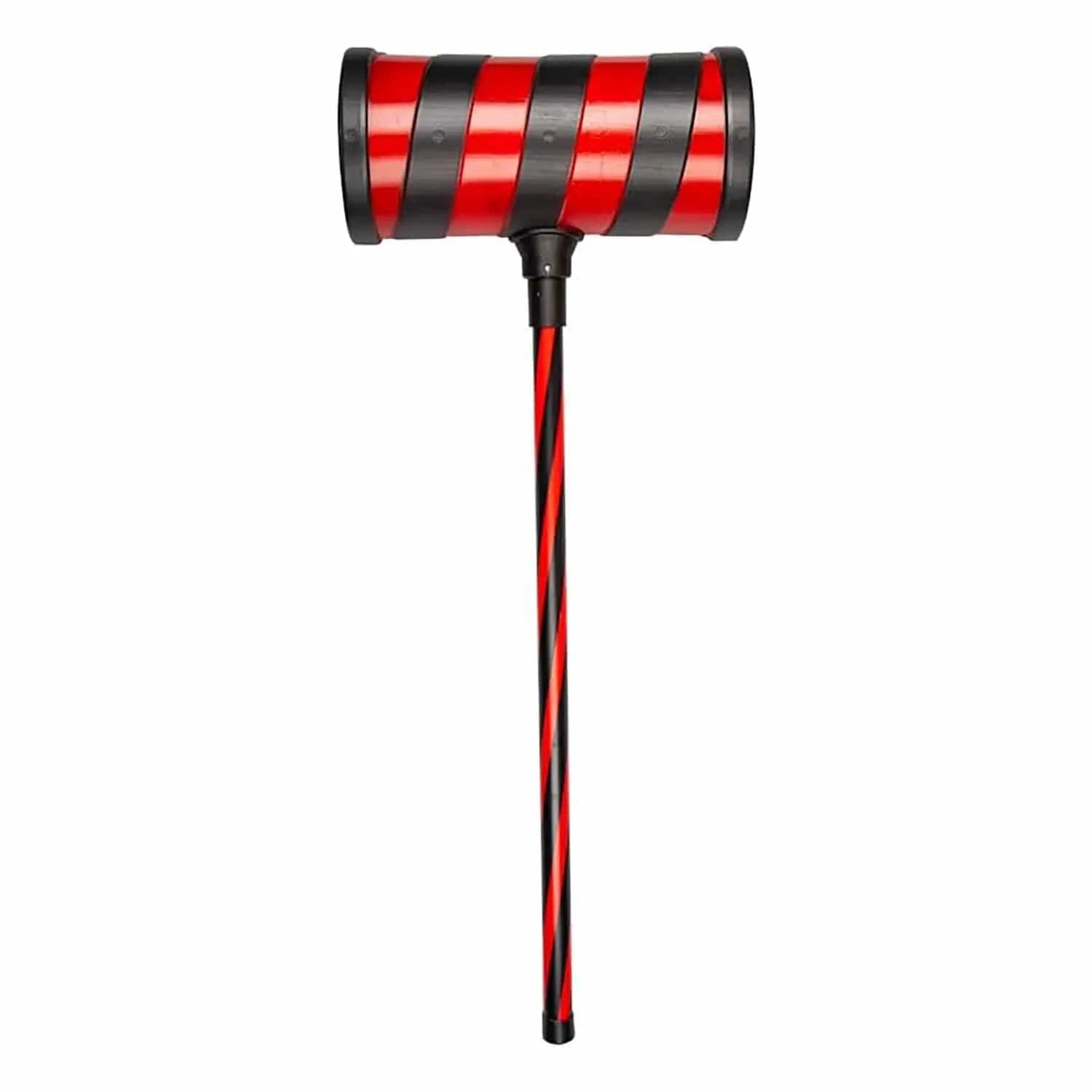 Adults Giant Clown Hammer Plastic Black Red Prop Fancy Dress 84cm