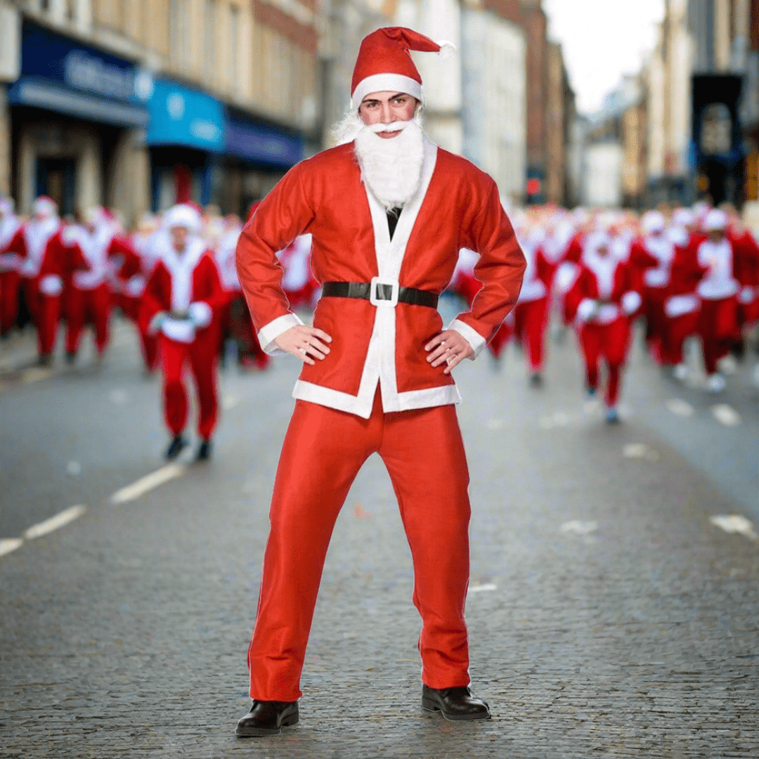 Wicked Santa Costume Budget Range for Santa Dash