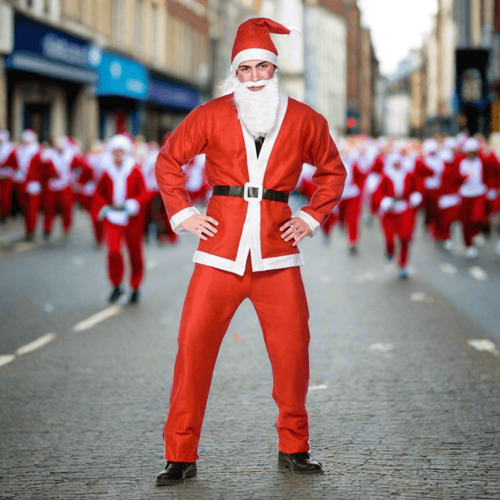 Wicked Santa Costume Budget Range for Santa Dash