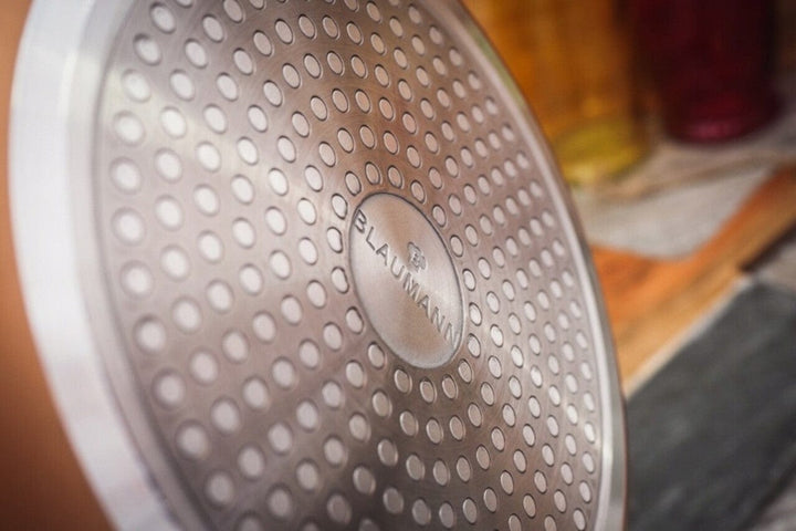 Blaumann Wok 28 cm Stainless Steel High Quality Le Chef Line