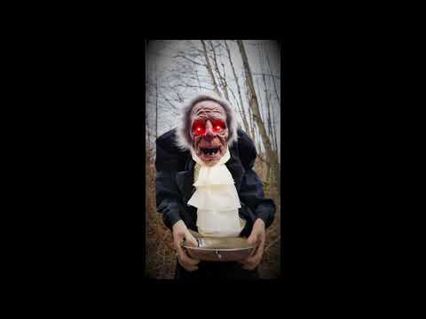 5ft Animated Creepy Old Butler Light Sounds Halloween Decoration
