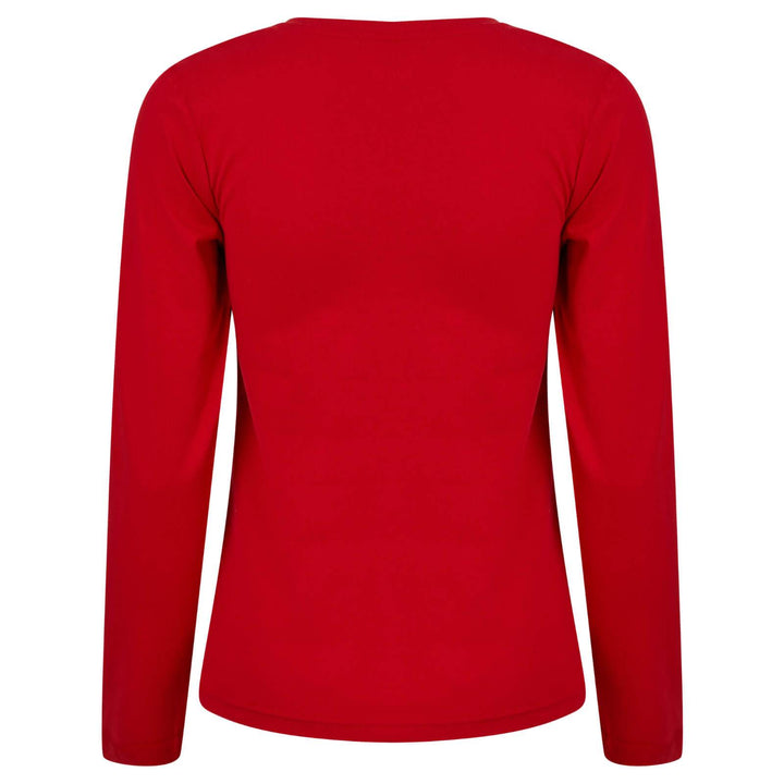 Womens Christmas Pyjama Set Rudolph Print/Check Bottoms