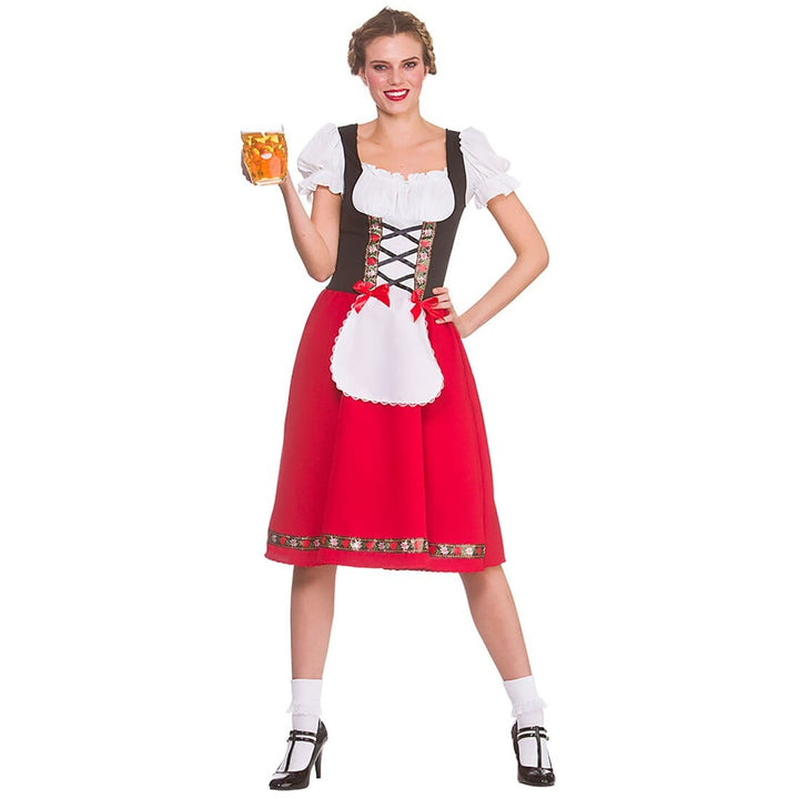 Traditional Bavarian Beer Girl German Festival Fancy Dress S