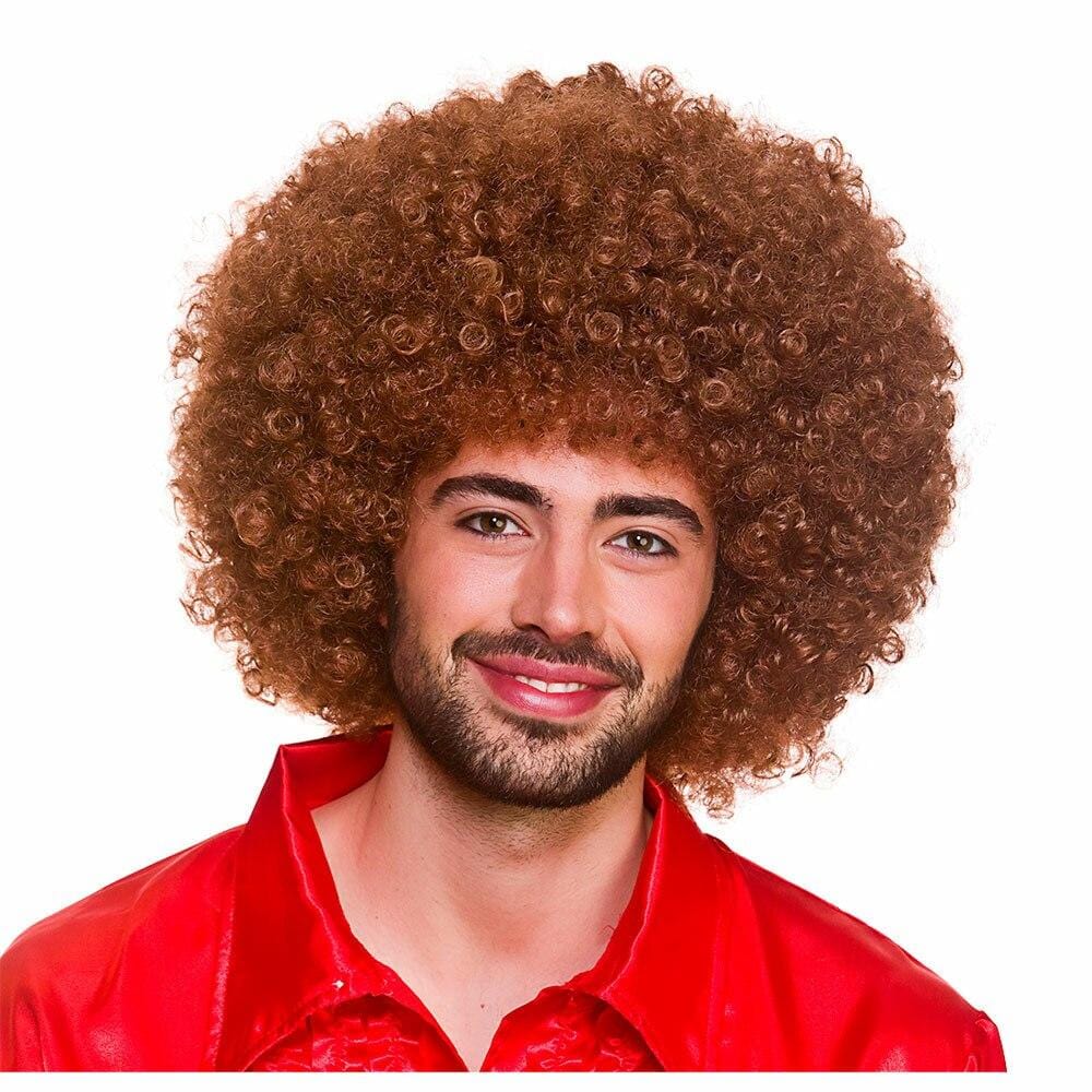 Giant Afro Wig 1970s Disco Hair Retro Fancy Dress Halloween Brown
