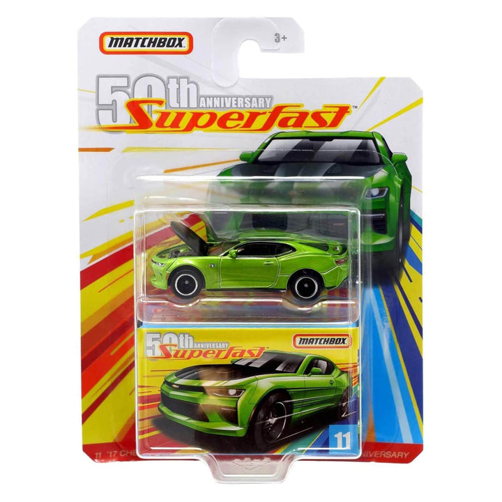 Matchbox Superfast 50th Anniversary Diecast Car Vehicle 2017 Chevy Camaro