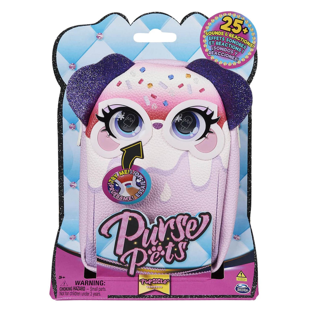 Purse Pets Treat Yo Self Interactive Cross Body Shoulder Bag 20cm Pupsicle