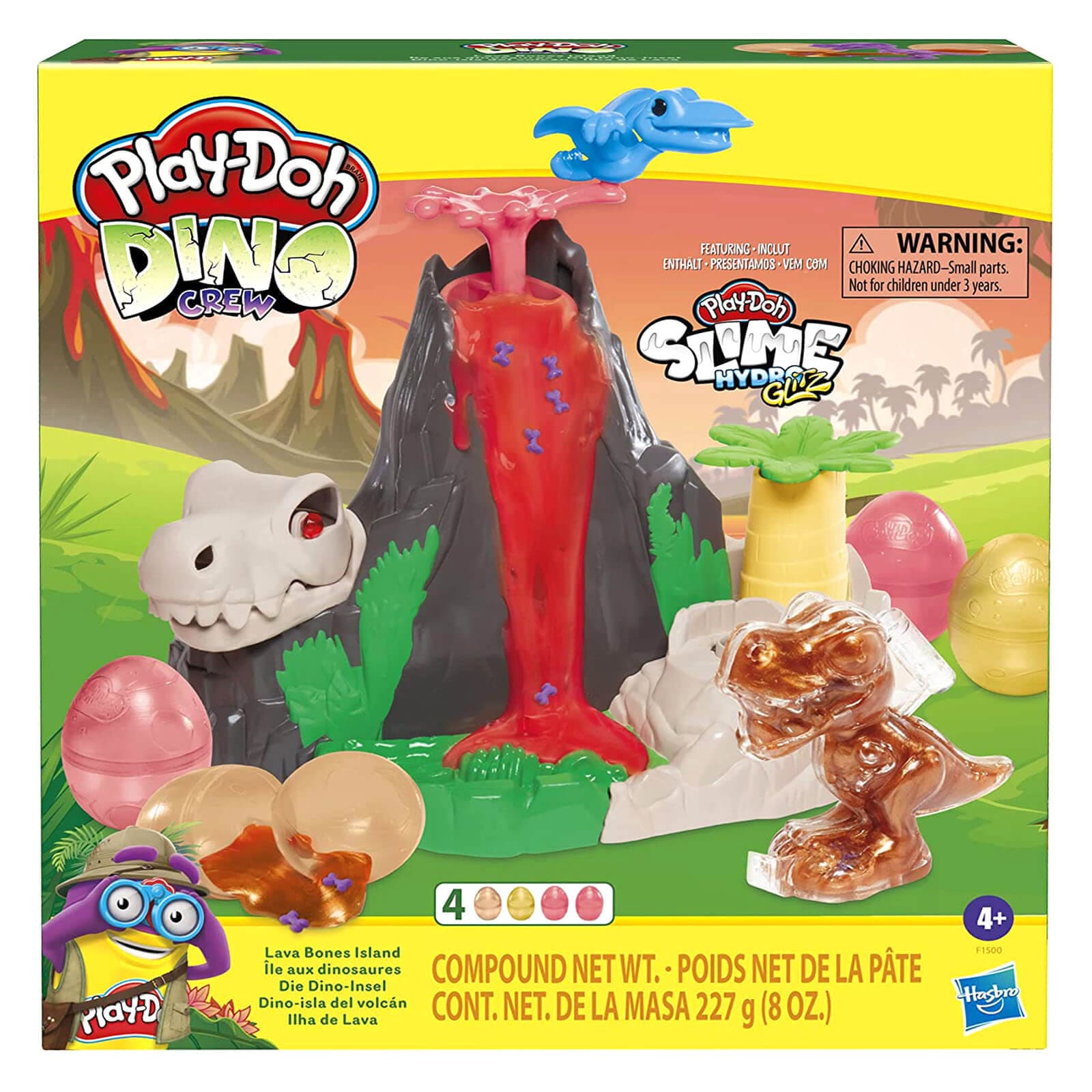 Buy PlayDoh Slime Lava Bones Island Dino Crew Playset XS Stock XSStock.co.uk
