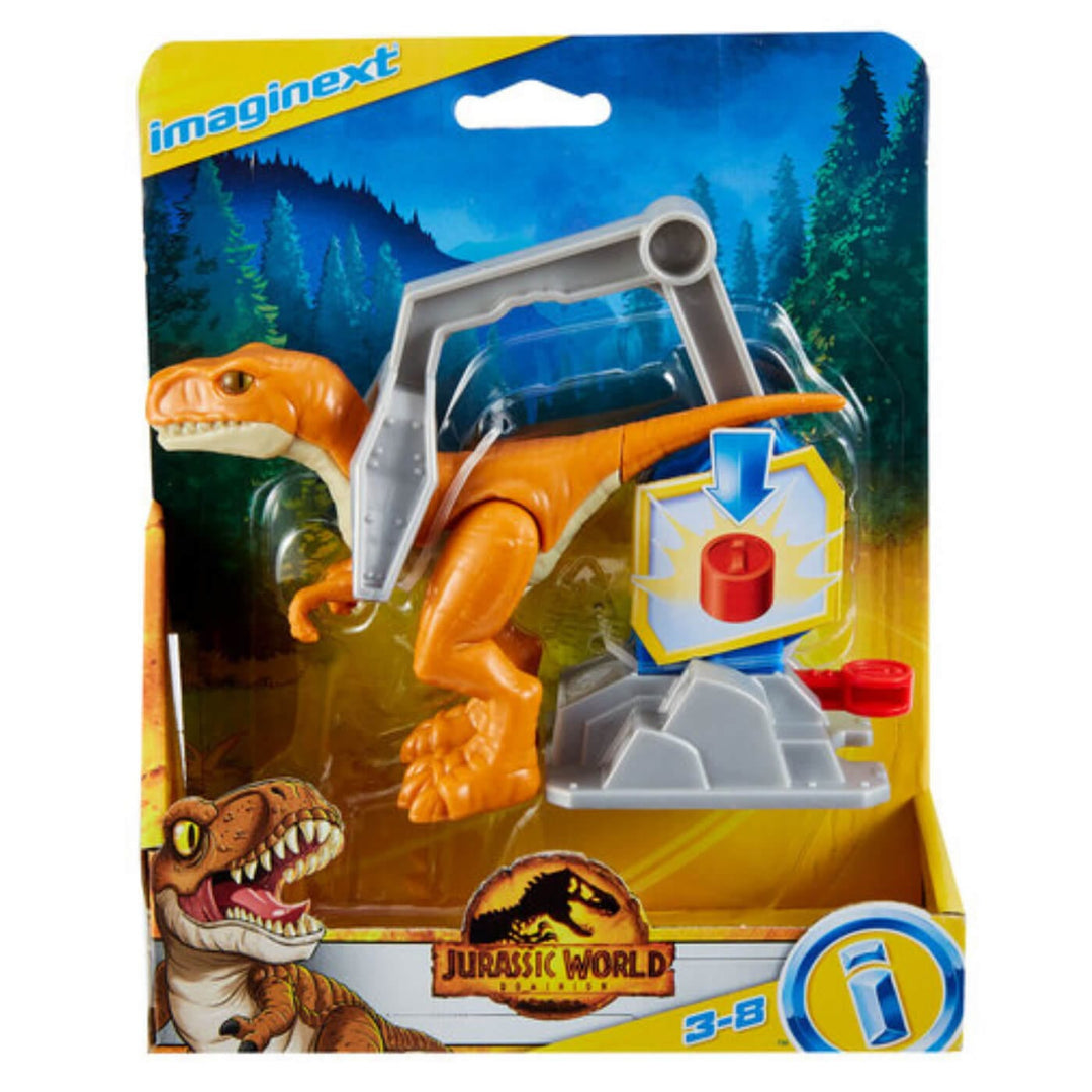 Imaginext Jurassic World Dominion Dinosaur Figure & Harness Atrociraptor