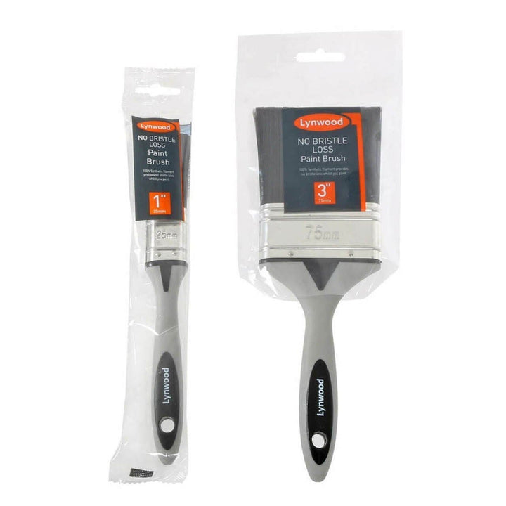 Lynwood No Bristle Loss Paintbrush Synthetic Easy Grip