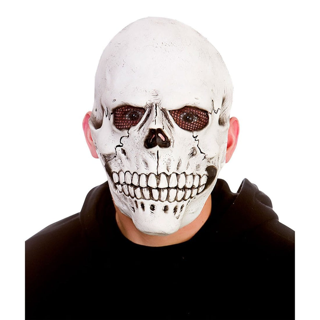 Skeleton Mask Latex Skull Adults Halloween Creepy Face