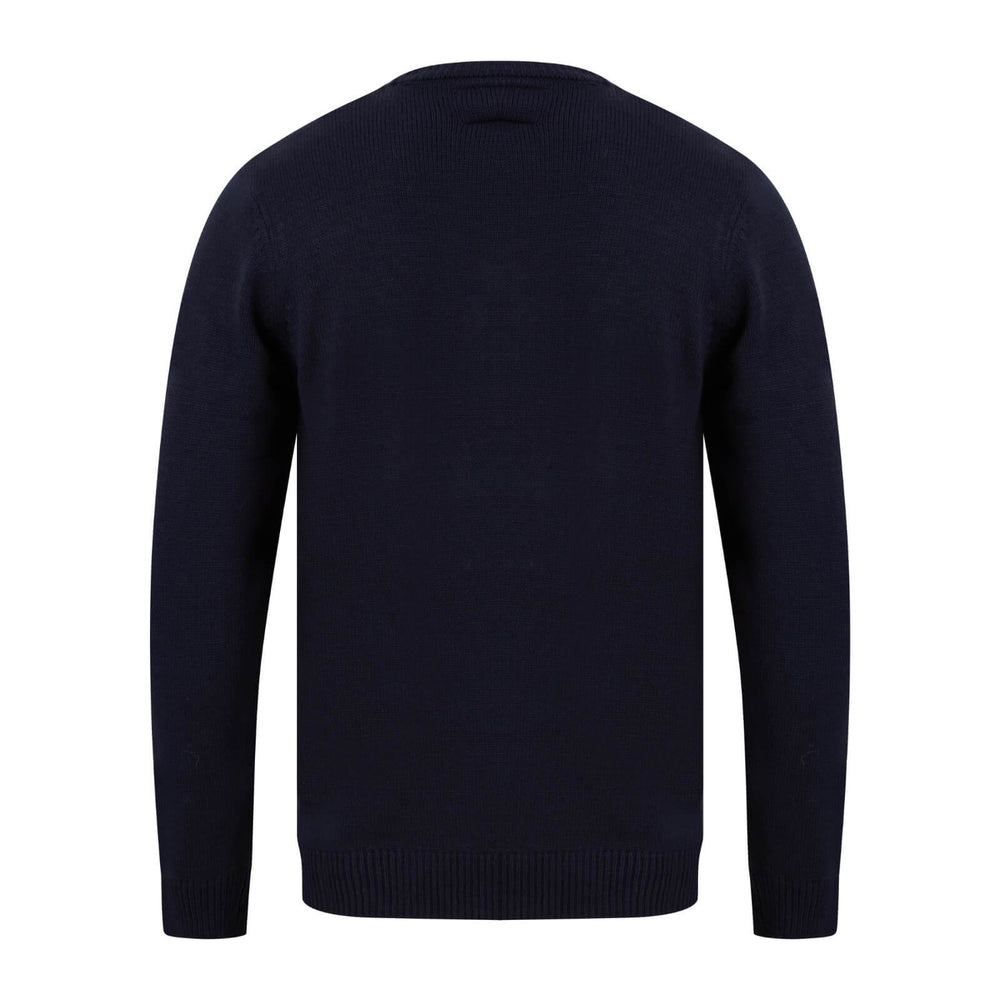 Mens Classic Rudolph Faux Fur Christmas Jumper 3D Pom Pom