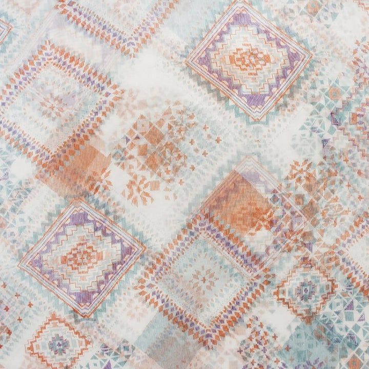 Womens Sheer Summer Scarf Pastel Print Cameron