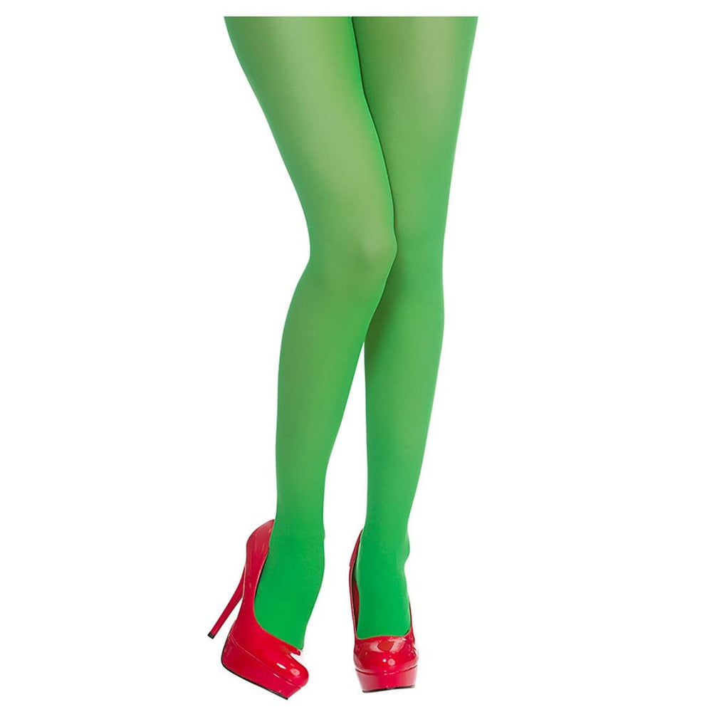 Green Elf Tights Robin Hood Leprechaun Peter Pan Fancy Dress Female (One Size)
