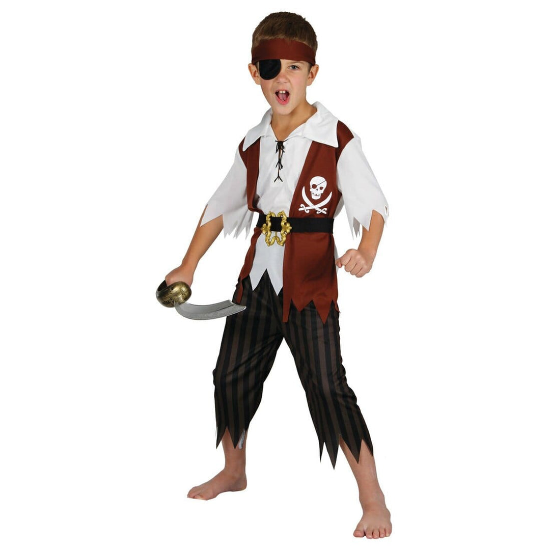Boys Cutthroat Pirate Fancy Dress Halloween Costume L (8-10 years)