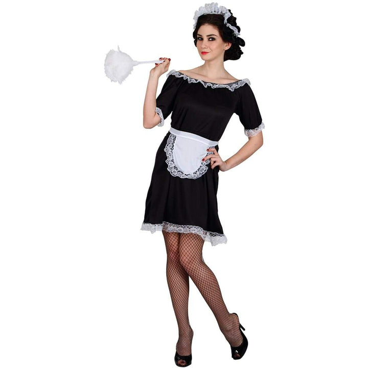 Womens Classic French Maid Budget Halloween Costume L (UK 18-20)