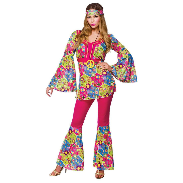 Womens Feelin' Groovy Fancy Dress Halloween Costume XS