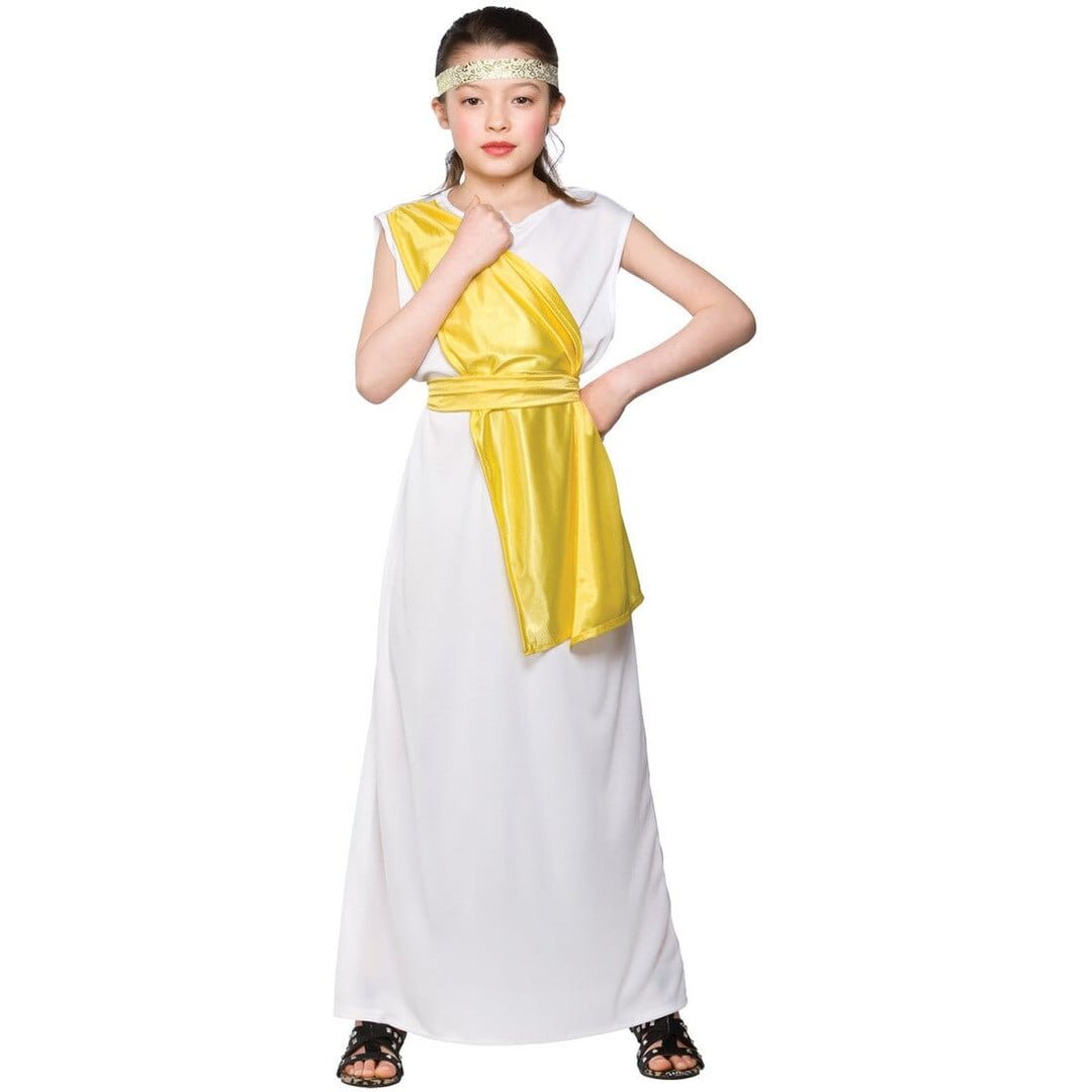 Girls Ancient Greek Historical Fancy Dress Halloween Costume L (8-10 years)