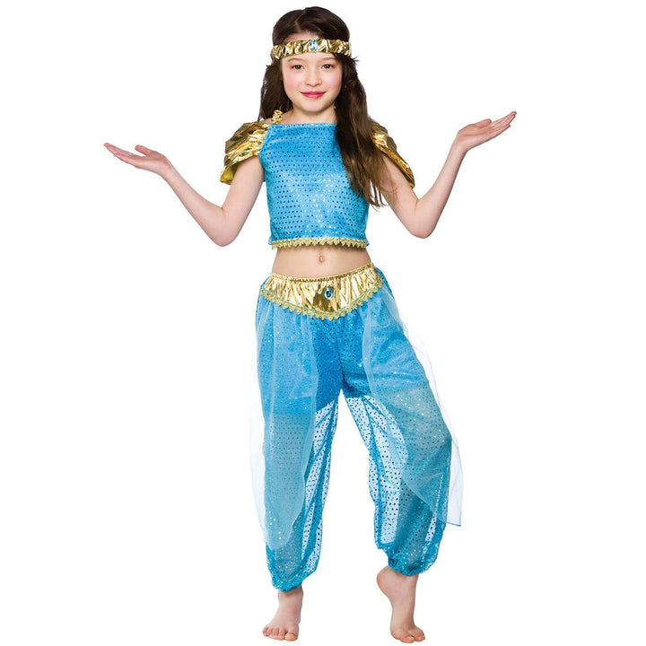 Girls Arabian Princess Fancy Dress Halloween Costume L (8-10 years)