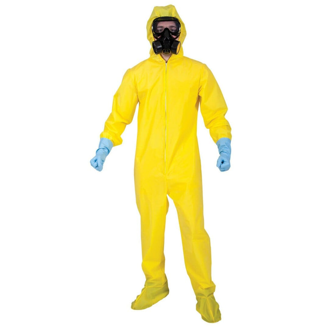 Mens Bad Chemist Bio Hazard Hazmat Suit Halloween Costume L