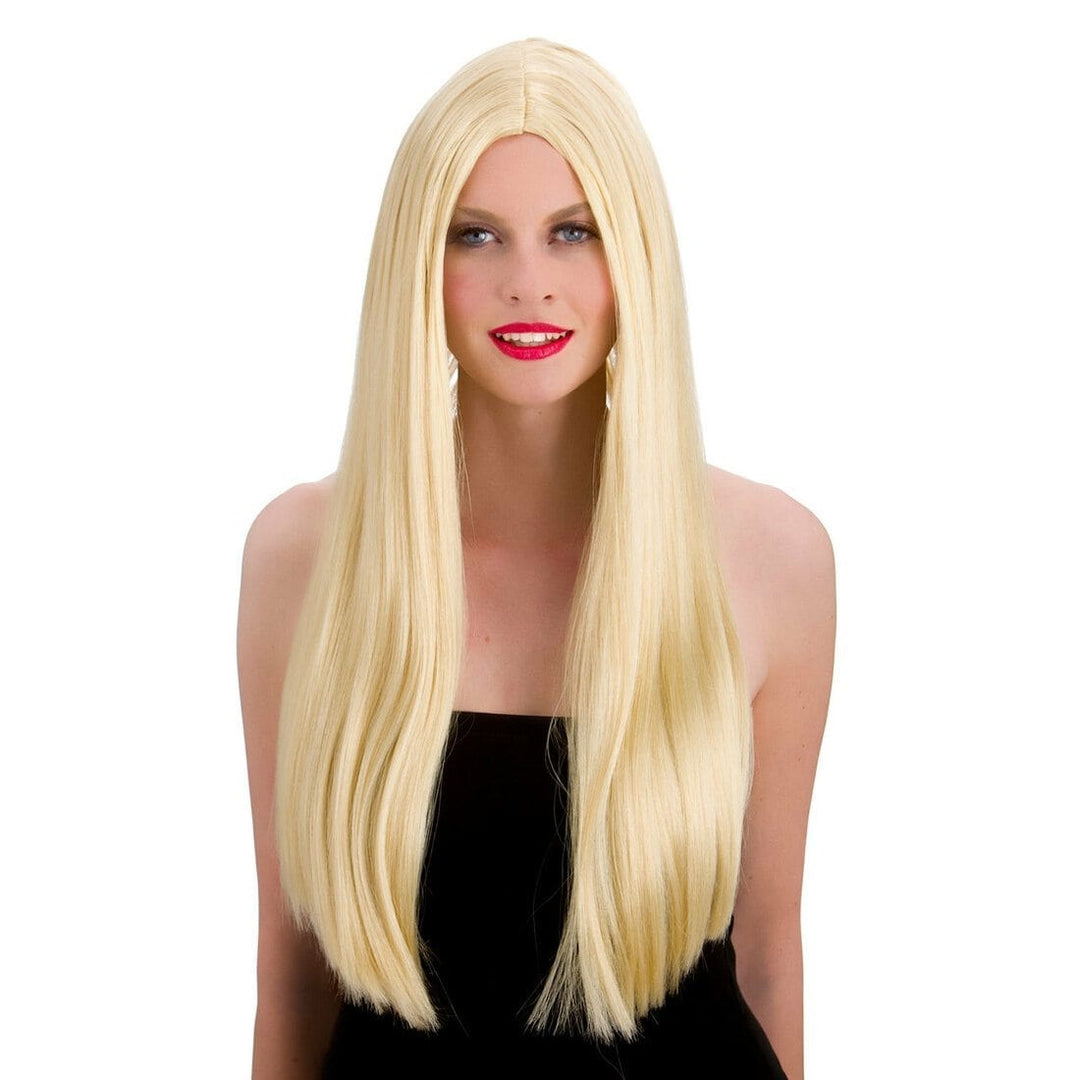 Long Blonde Classic Party Wig Fancy Dress Halloween