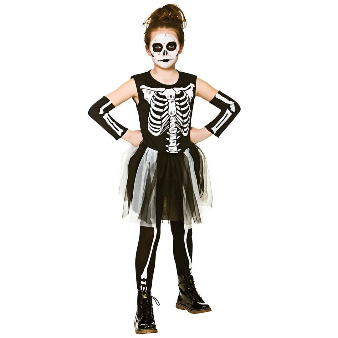 Skelebones Skeleton Halloween Kids Fancy Dress costume L (8-10 years)