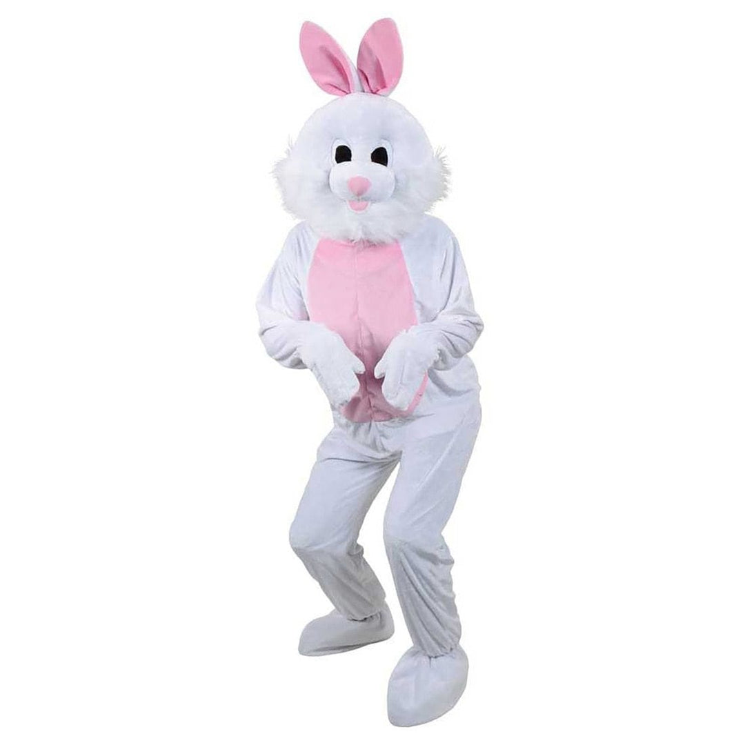 Adult Mascot Plush White Bunny Rabbit Fancy Dress Costume