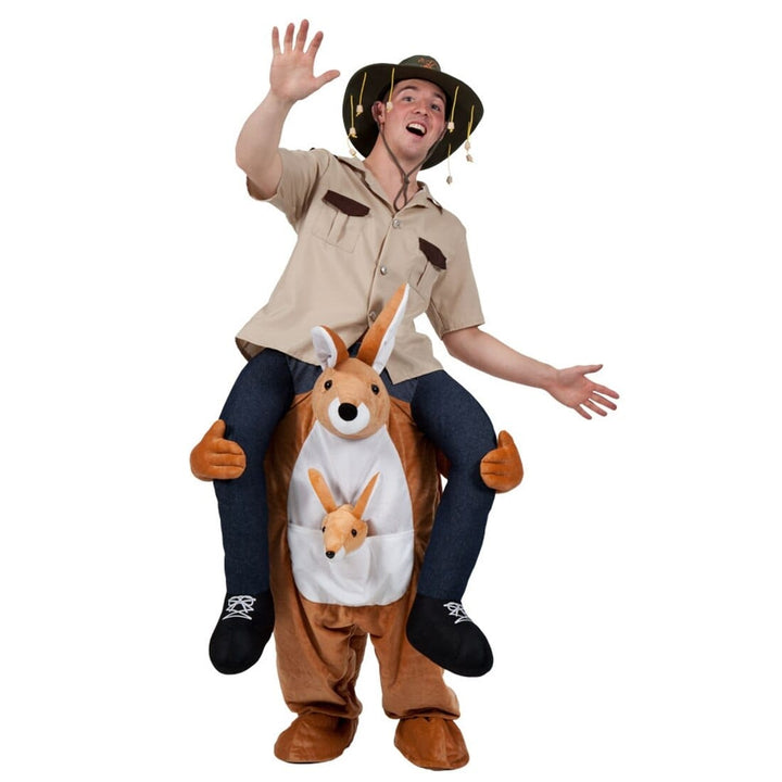 Adults Carry Me Kangaroo Costume Halloween Fancy Dress