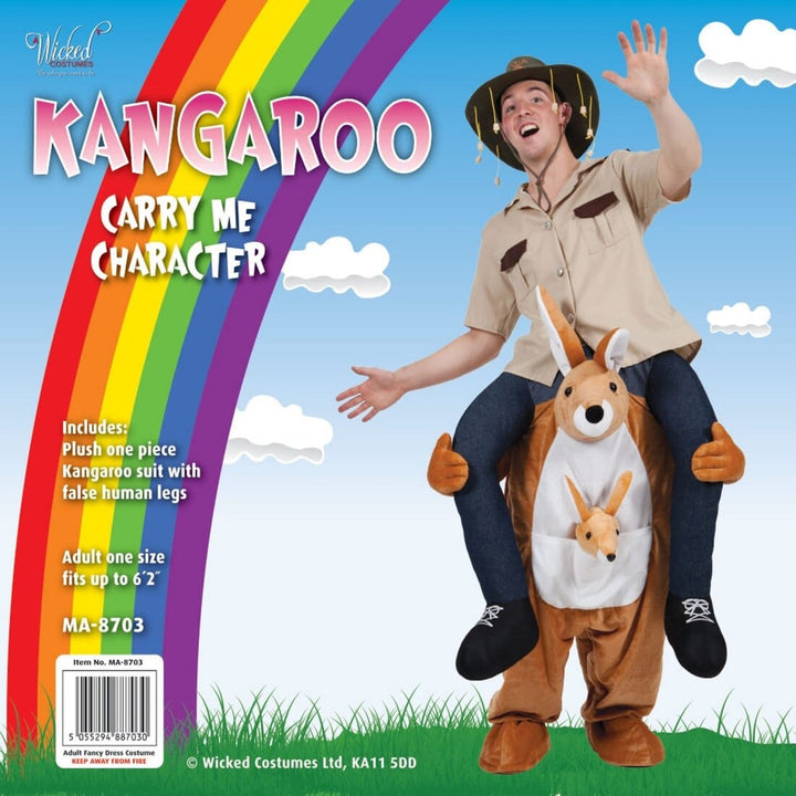Adults Carry Me Kangaroo Costume Halloween Fancy Dress