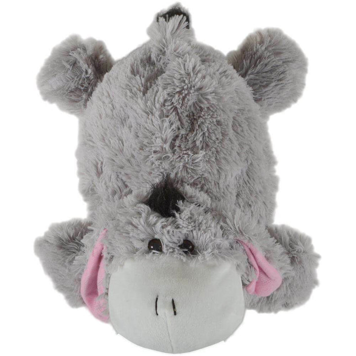 Hot Water Bottle Novelty Plush Animal Padded Cover 750ml Donkey