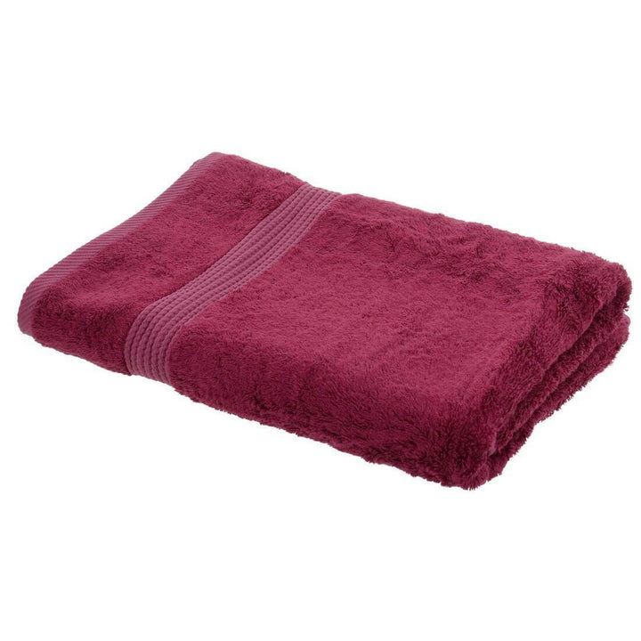Bamboo Bliss Luxury 600gsm Bathroom Linen Range - Berry Pink Bath Towel