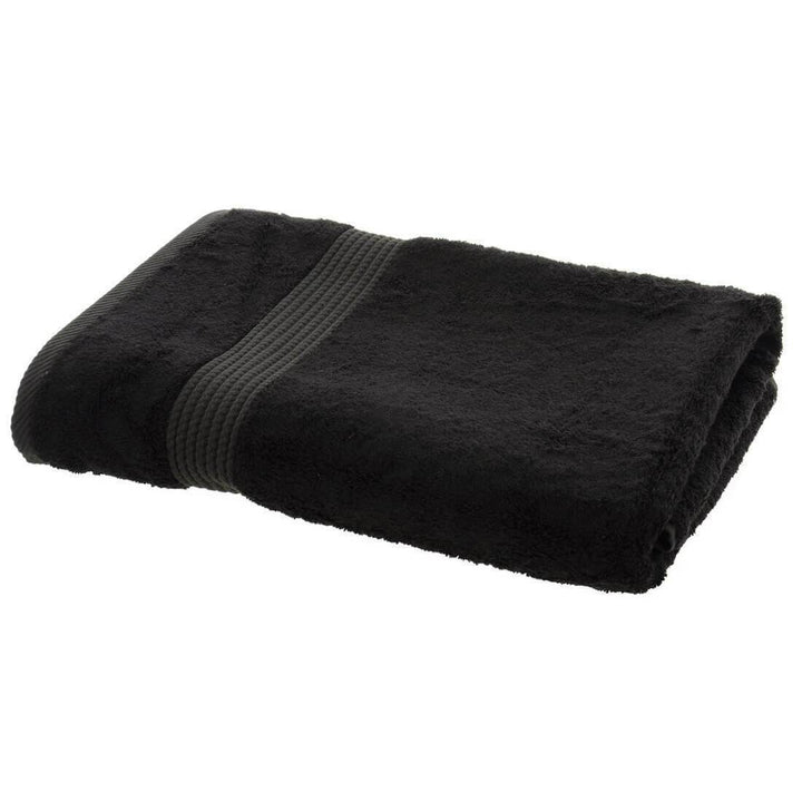 Bamboo Bliss Luxury 600gsm Bathroom Linen Range - Black Hand Towel
