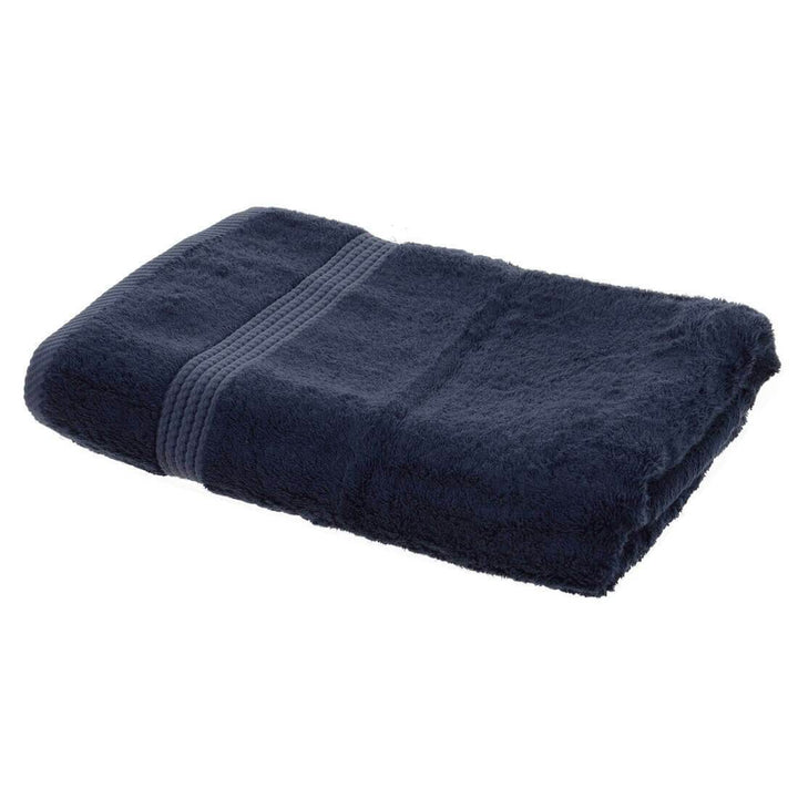 Bamboo Bliss Luxury 600gsm Bathroom Linen Range - Navy Blue Bath Towel