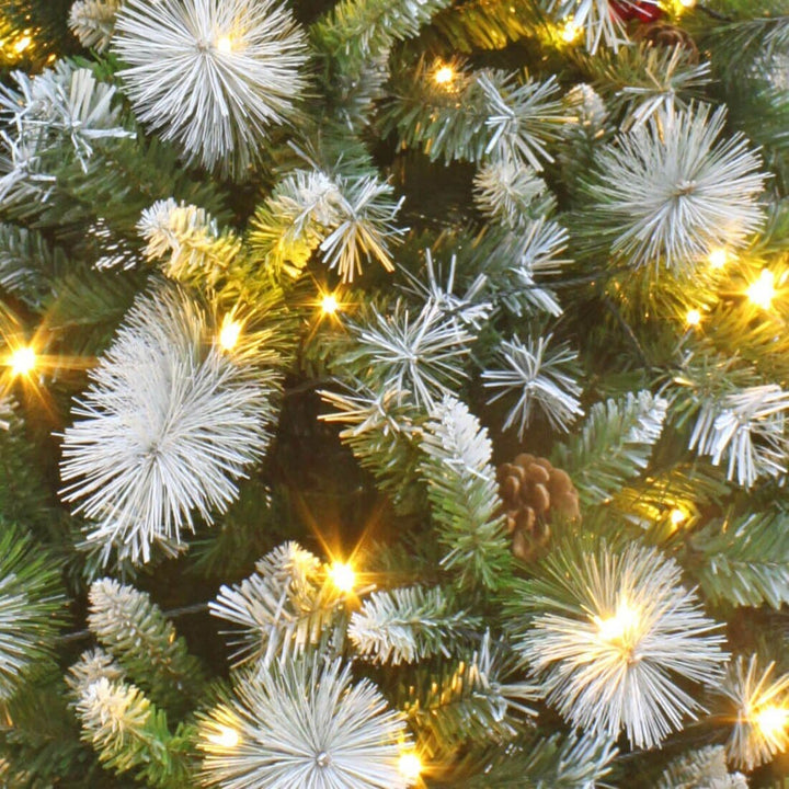 Luxury Pre-Lit Decorated Christmas Tree Frosted Tips 6ft/7ft