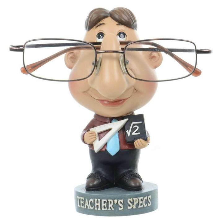 Man Maths Teachers Specs Novelty Reading Glasses Holder Figure