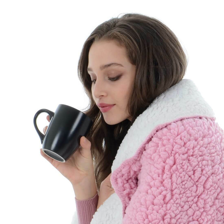 Set of 4 Matt Coloured Stoneware Coffee Mugs Tea Coffee