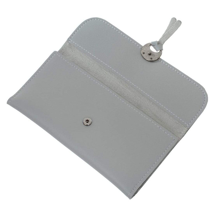 Womens Lacey Faux Leather Purse Wallet Clutch Card Holder