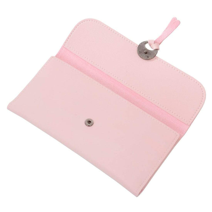 Womens Lacey Faux Leather Purse Wallet Clutch Card Holder