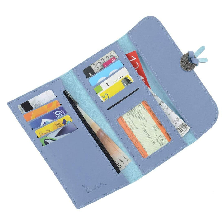 Womens Lacey Faux Leather Purse Wallet Clutch Card Holder