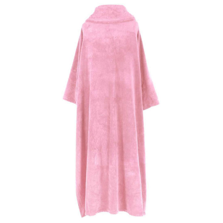 Luxurious Wrap Around Snuggle Blanket With Sleeves 137x180cm Prism Pink
