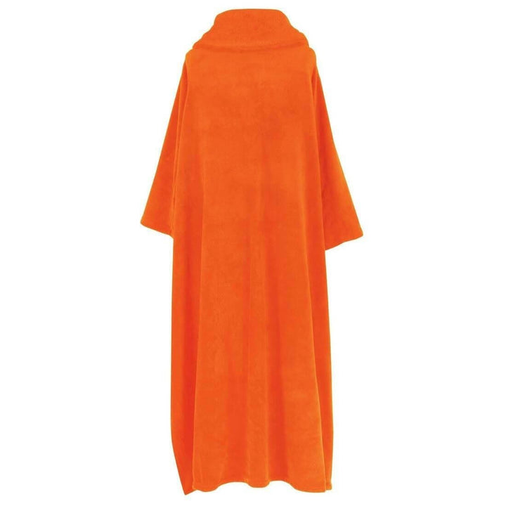 Luxurious Wrap Around Snuggle Blanket With Sleeves 137x180cm Nasturtium
