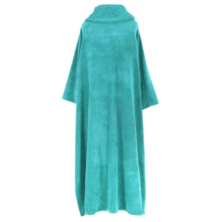 Luxurious Wrap Around Snuggle Blanket With Sleeves 137x180cm Blue Bird