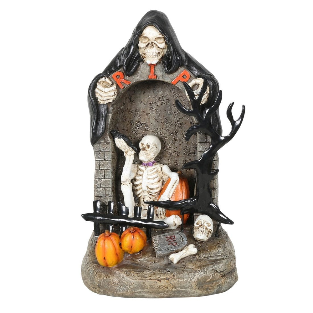 Light Up Halloween Decoration RIP Grim Reaper Skeleton