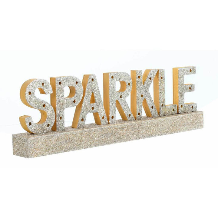 Champagne Sparkle Wooden Light Up Room Decoration 40cm