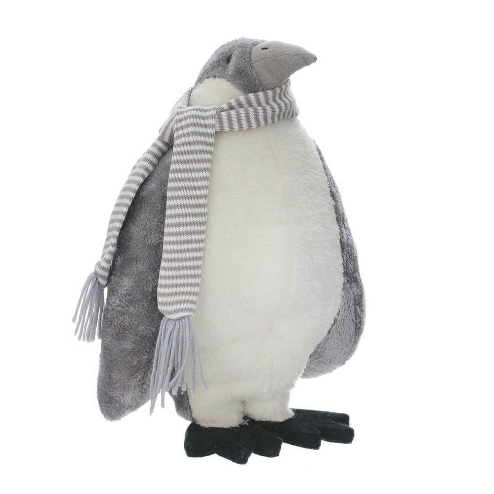 Standing Plush Emperor Penguin Christmas Novelty Decoration 36cm