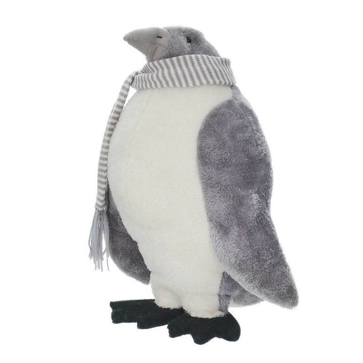Standing Plush Emperor Penguin Christmas Novelty Decoration 36cm
