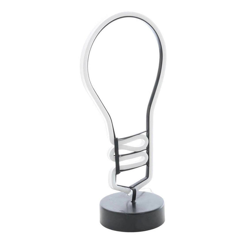 Lightbulb Neon White Table Lamp Bright LED Rope Light Feature