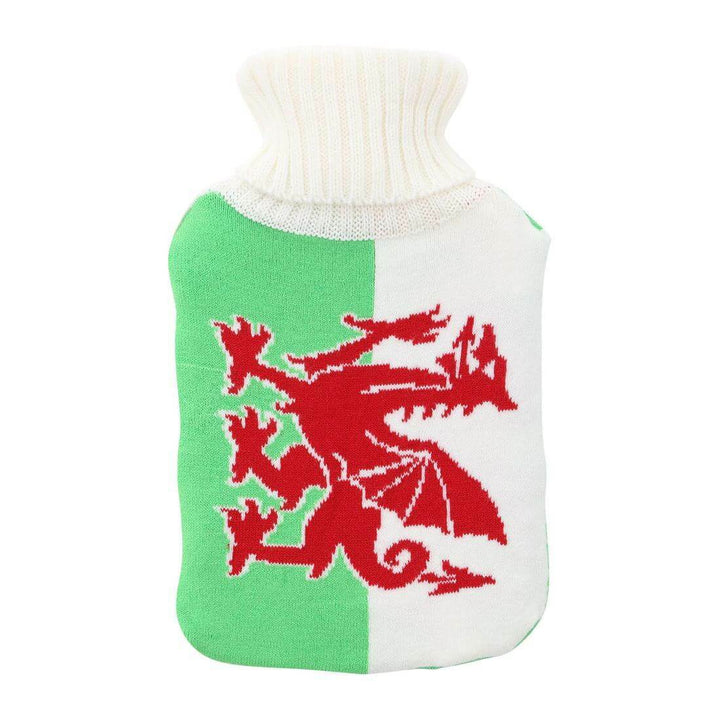 Hot Water Bottle Large Soft Knit Cover National Flag Colours