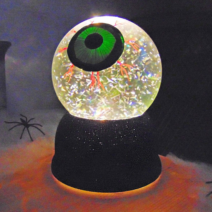 Light Up Glitter Water Halloween Decoration - Eyeball Globe